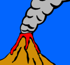 Dibujo Volcán pintado por jhoana
