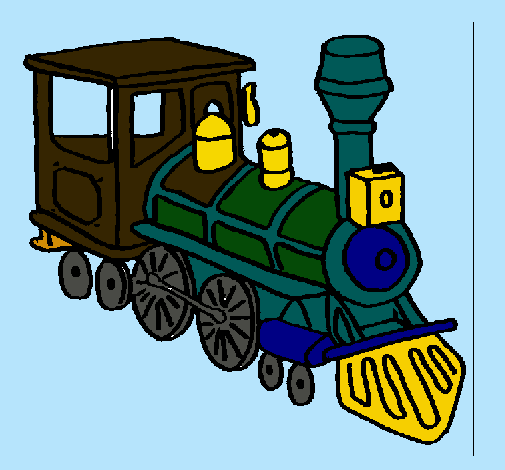 Dibujo Tren pintado por jorgito