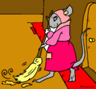Dibujo La ratita presumida 1 pintado por Camilita