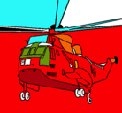 Dibujo Helicóptero al rescate pintado por jusef