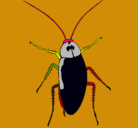 Dibujo Cucaracha grande pintado por poti