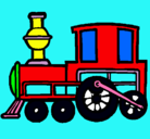 Dibujo Tren pintado por alvarodelara