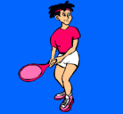 Dibujo Chica tenista pintado por sandrala