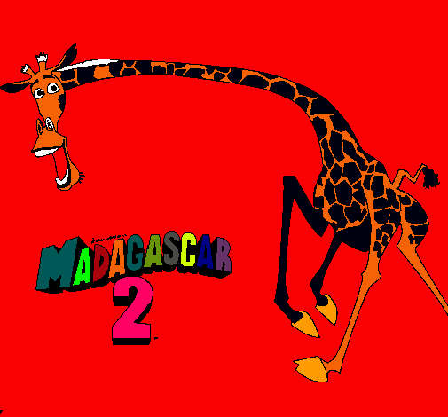 Dibujo Madagascar 2 Melman 2 pintado por lourdesaguilera