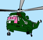 Dibujo Helicóptero al rescate pintado por randy