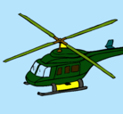 Dibujo Helicóptero  pintado por roelia