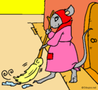 Dibujo La ratita presumida 1 pintado por amorsito