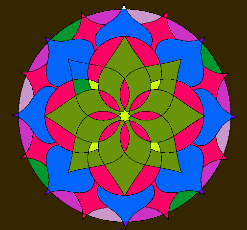 Dibujo Mandala 14 pintado por MANUMAN