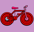 Dibujo Bicicleta pintado por vici