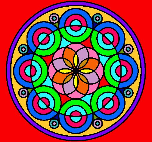 Dibujo Mandala 35 pintado por melis