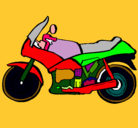 Dibujo Motocicleta pintado por sabela