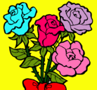 Dibujo Ramo de rosas pintado por NOMBRE