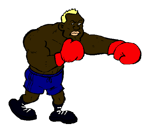 Dibujo Boxeador pintado por ikari