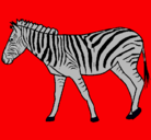 Dibujo Cebra pintado por flopitacardona