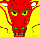 Dibujo Cabeza de dragón pintado por alvarodelara