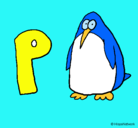 Dibujo Pingüino pintado por alvarodelara