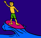 Dibujo Surfista pintado por Locarroo