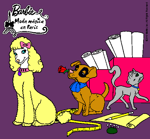 Dibujo La mascota de Barbie pintado por Andilusa