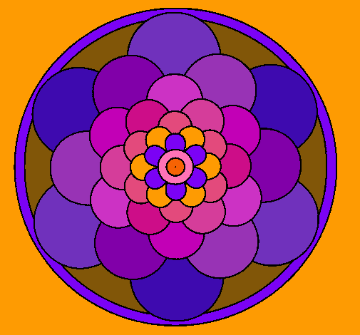 Dibujo Mandala 22 pintado por blanca