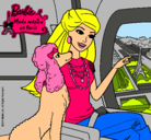 Dibujo Barbie llega a París pintado por Stephy