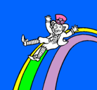 Dibujo Duende en el arco iris pintado por alvarodelara