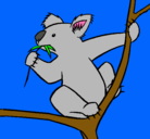 Dibujo Koala pintado por javierita