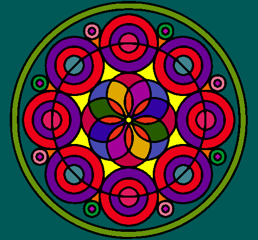 Dibujo Mandala 35 pintado por Gabyatd