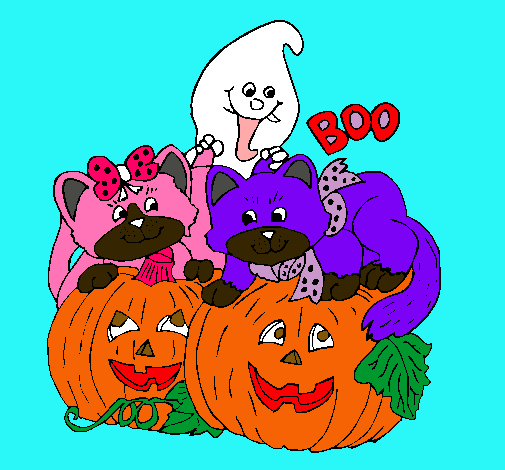Dibujo Halloween pintado por YULI136