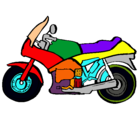 Dibujo Motocicleta pintado por ptf2