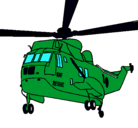 Dibujo Helicóptero al rescate pintado por felip