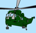 Dibujo Helicóptero al rescate pintado por rene