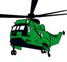 Dibujo Helicóptero al rescate pintado por lenor