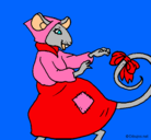 Dibujo La ratita presumida 7 pintado por asulin