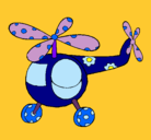 Dibujo Helicóptero adornado pintado por reyche