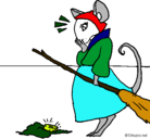 Dibujo La ratita presumida 2 pintado por naira
