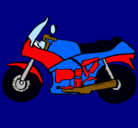 Dibujo Motocicleta pintado por didac