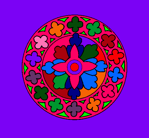 Dibujo Mandala 21 pintado por amalia