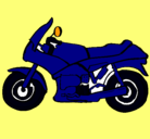Dibujo Motocicleta pintado por fercho
