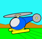 Dibujo Helicóptero pequeño pintado por fabri