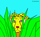 Dibujo Guepardo pintado por leopardo