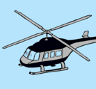 Dibujo Helicóptero  pintado por rene