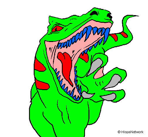 Dibujo Velociraptor II pintado por moises