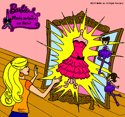 Dibujo El vestido mágico de Barbie pintado por Fabiiux