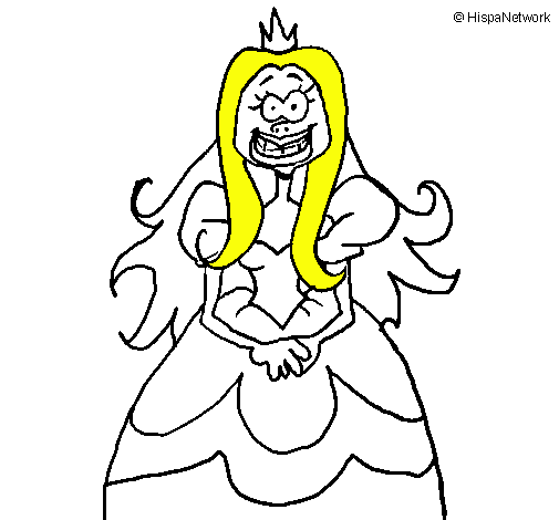 Dibujo Princesa fea pintado por crashpad