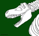 Dibujo Esqueleto tiranosaurio rex pintado por VELOCIRAPTOR