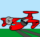 Dibujo Avión con aspas pintado por sabri99