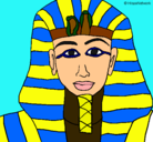 Dibujo Tutankamon pintado por bertha