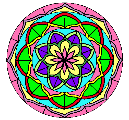 Dibujo Mandala 6 pintado por MARTI-CATA