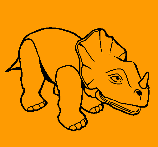 Dibujo Triceratops II pintado por Martini-ta