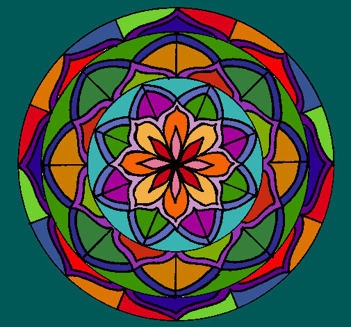 Dibujo Mandala 6 pintado por Gabyatd